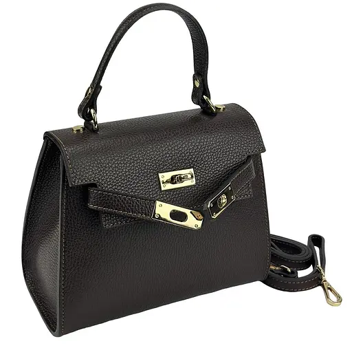 Небольшая классическая кожаная сумочка Firenze Italy F-IT-9866DB