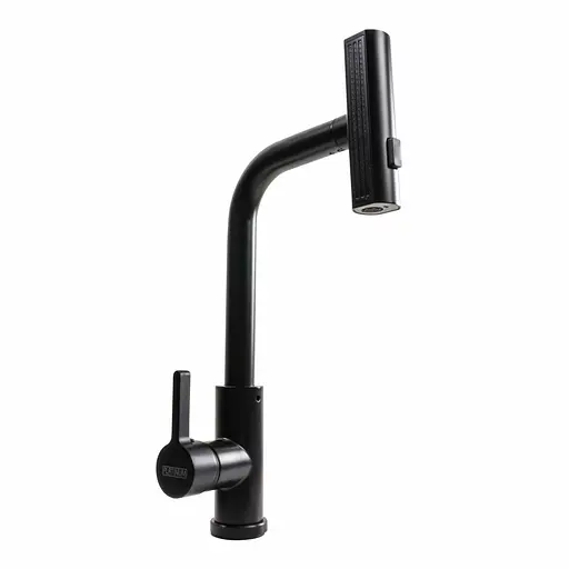 Змішувач для кухні XK09B Platinum PVD чорний - фото 2