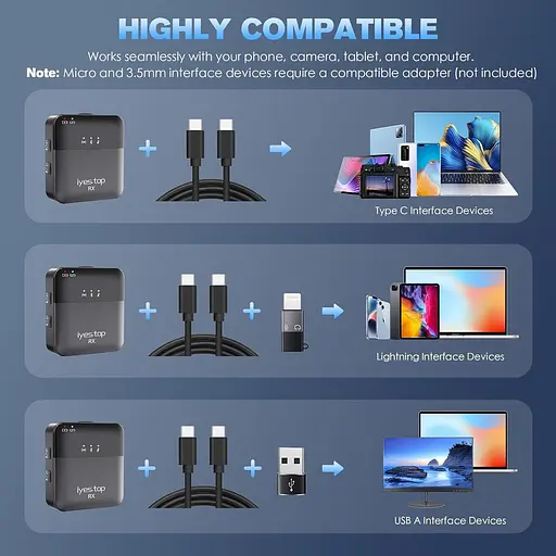 Бездротовий мікрофон Lavalier з моніторингом в режимі реального часу/аудиторії - фото 2