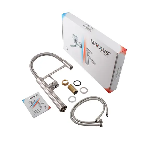 Змішувач для кухні Mixxus Premium Spark 017 SS COLOR MI6971 Нержавіюча сталь - фото 8