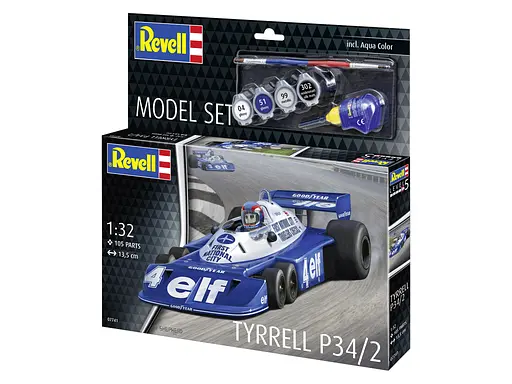 Сборная модель-копия Revell Автомобиль Tyrrell P34/2 6-Wheeler 1:32 (RVL-67741) - фото 3