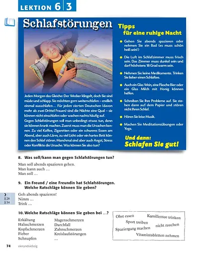 Themen aktuell 1. Kursbuch und Arbeitsbuch mit integrierter Audio-CD. Lektion 6–10 - фото 9