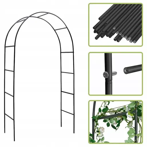 Садовая пергола KRUMAD Terrace KMDW16 240×140×38 см металлическая - фото 9