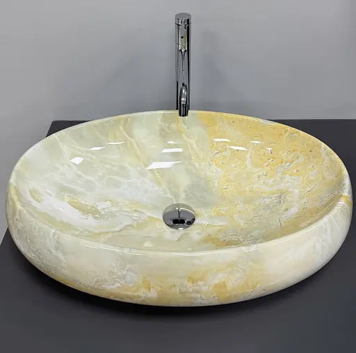 Умивальник VBI Veneto M labradorite накладний VBI-012811, Мармур - фото 2