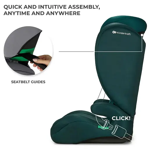 Автокресло Kinderkraft i-Spark Green (KCISPA00GRE0000) - фото 13