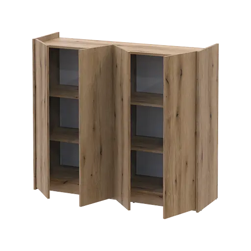 Тумба для обуви Doros Кассель Дуб Эвок 4 ДСП 128х40х110 (41516214) - фото 2