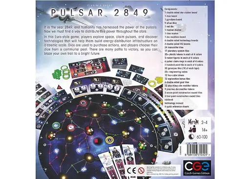 Настольная игра Czech Games Edition Пульсар 2849 (Pulsar 2849) (англ.) (PS100) - фото 2