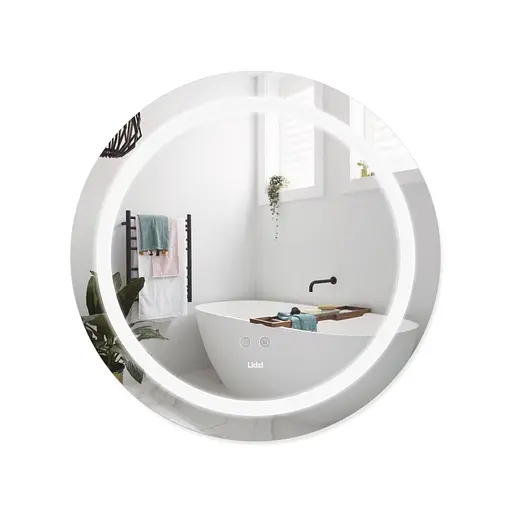 Дзеркало Lidz Aria R600 з LED-підсвічуванням Touch, з антизапотіванням, з диммером яскравості LD78LR600 - фото 1