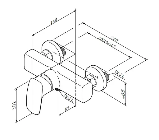 Змішувач для душу AM.PM Spirit 2.1 (F71A20000) - фото 9