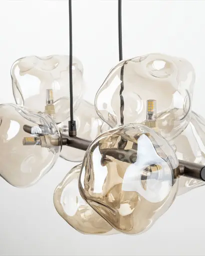 Підвісний світильник, люстра TK Lighting 11033 Lava G9 7x8W IP20 коричневий - фото 3