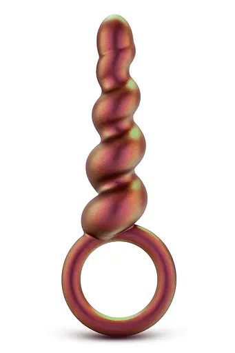 Анальна пробка Anal Adventures Matrix Spiral Loop Plug 13.3 см (жовтогарячий)