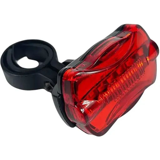 Фонарик мигалка светодиодный Good Bike Hero 5 LED 7 режимов красный свет (94316-IS)