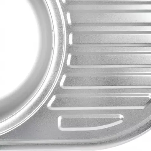 Кухонная мойка 770x500x160 мм + сифон Wezer 7750(06) Satin, Satin - фото 6