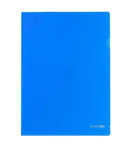Папка-куточок А5 E31156 Economix, 180 мкм, фактура глянець (4044572311566) Синій - фото 1