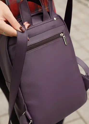 Женский рюкзак Sambag Brix Classic бархатный 35 х 25 х 12 см (14511022) - фото 3