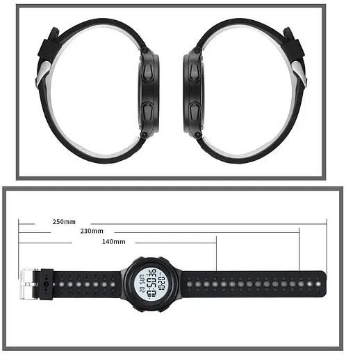 Наручний годинник чоловічий Skmei 1733 Black White, 1733BKWT (18460) - фото 12