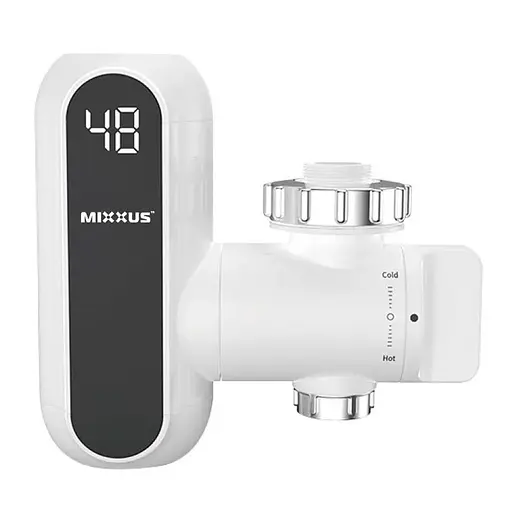 Водонагреватель проточный Mixxus Electra 650-E 3,3 kW с креплением на излив MI6508 - фото 1