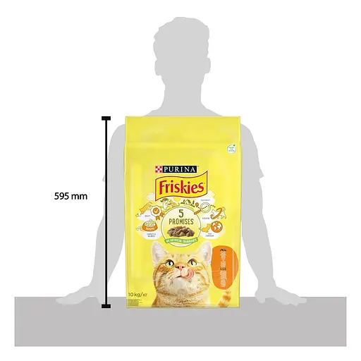 Уценка. Сухой корм для кошек Friskies с курицей и овощами 10 кг - фото 3