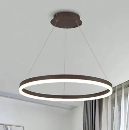 Світлодіодна люстра Коло PJ812 (80см) Коричнева