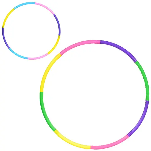 Обруч хулахуп, 70 см, 8 секций, MS4660 (в ассортименте) - фото 2