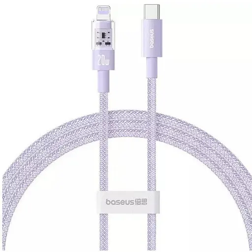 Кабель Baseus Gem Fast-Charging Data Cable USB-C to iP 20W 2 м Nebula Purple
