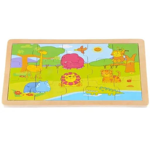 Игрушка для развития деревянный пазл Сказочная поляна IE124