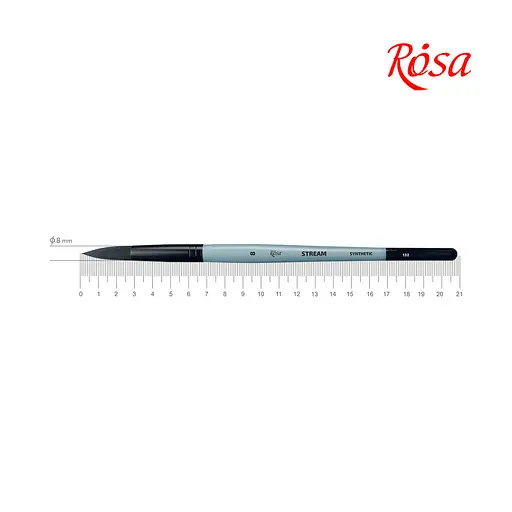 Пензлик для малювання Rosa Синтетика кругла, STREAM 132, №8 (4823098517160) - фото 2