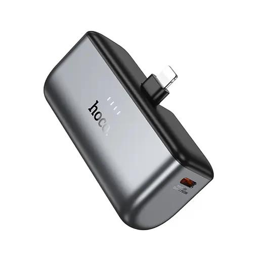 Power bank Hoco Q31 5000mAh PD 20W + кабель Lightning черный - фото 1