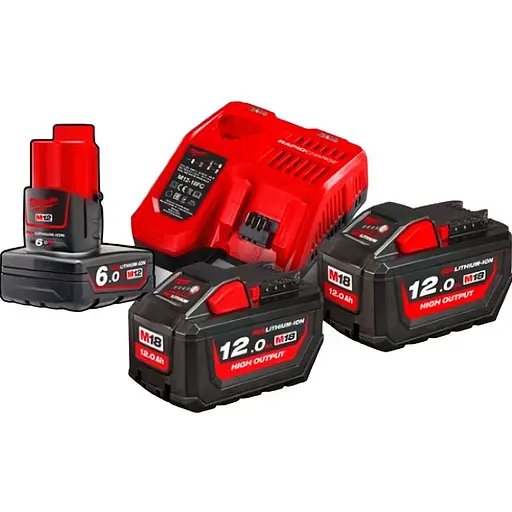 Аккумуляторы к электроинструменту + зарядное устройство для Milwaukee M18 HNRG-122 (4933464261) [99374]