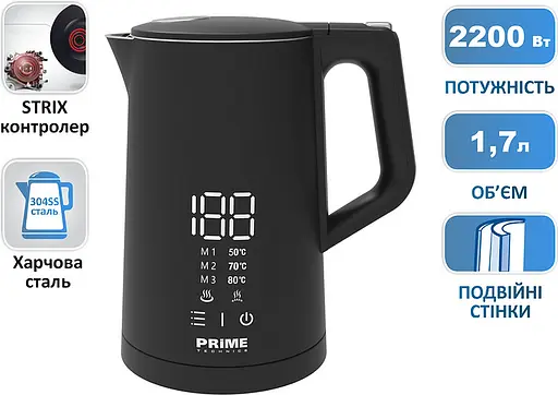 Электрочайник Prime Technics PKD 1788 BS - фото 6