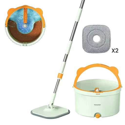 Комплект швабры и ведра CoolMop Happy Flat Spin (CW006)