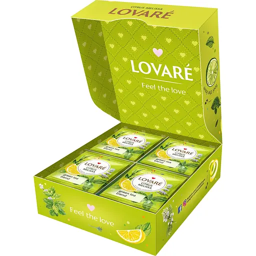 Уцінка. Бленд чаю трав'яного та зеленого Lovare Citrus Melissa 48 г (32 шт. х 1.5 г) - фото 2