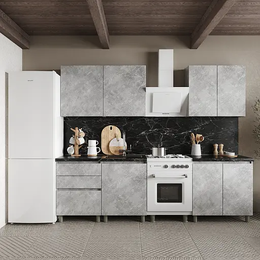 Кухня модульная MebelStar Нео 2 м Бетон (MBS-4210)