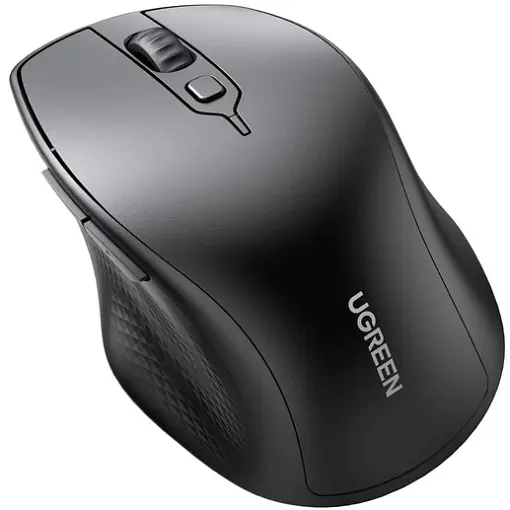 Мишка UGREEN 2.4GHz+Bluetooth MU101, бездротова, 4000dpi., 5кн., чорна - фото 2