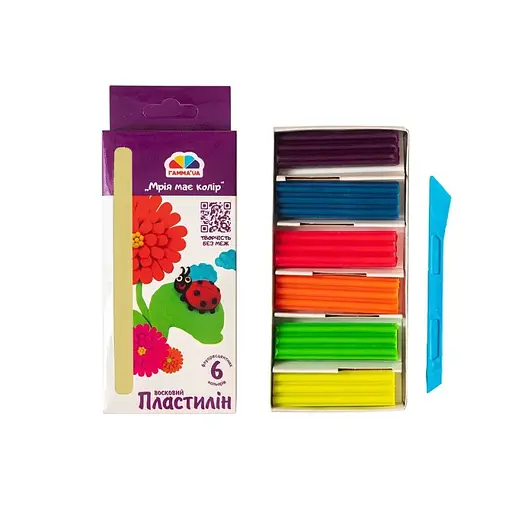 Набор для лепки пластилин "Творчество" 400304, 6 цветов - фото 3