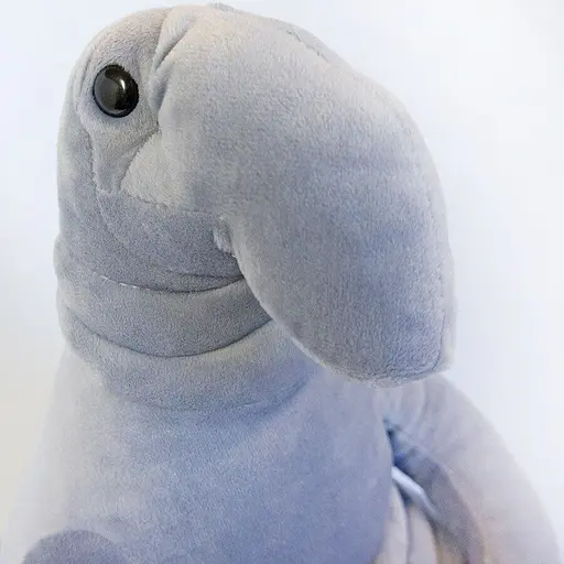 М'яка іграшка Почекун 38 см сірого кольору - фото 3