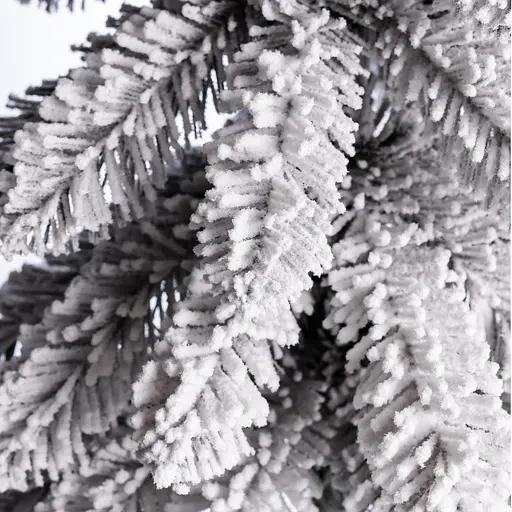 Штучна новорічна декоративна міні ялинка «Снігова королева» засніжена на підставці 55 см Lugi SOK-M-05-2 - фото 3