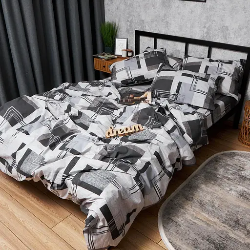 Комплект постельного белья Moon&Star Бязь Gold Люкс Modern Vision King Size 220x240 наволочки 2х70х70 - фото 7