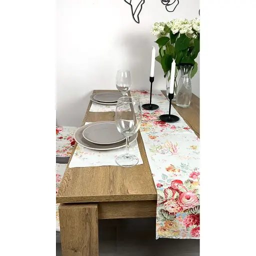 Комплект Доріжка водовідштовхувальна Квітковий принт 200х40 см 4 шт.