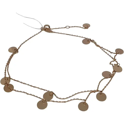 Золотий браслет на ногу Favoritum. 910534