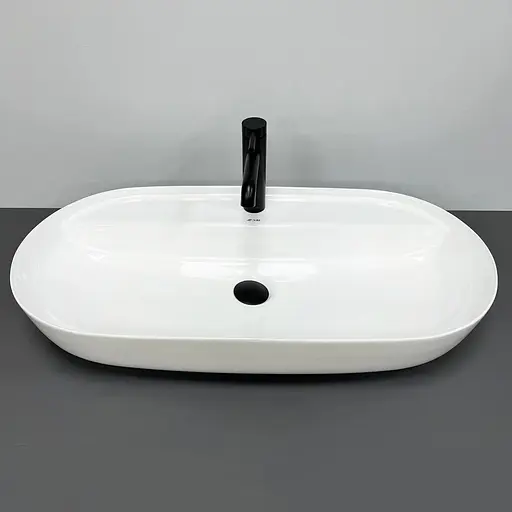 Умивальник VBI Terni M white накладний VBI-011801, Білий - фото 3