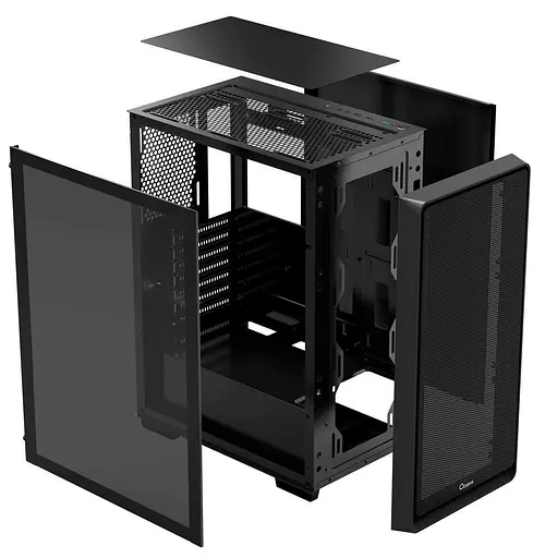 Корпус OCYPUS GAMMA C60 Black (GAMMA-C60-BKG000XX-GL) без блока питания - фото 4