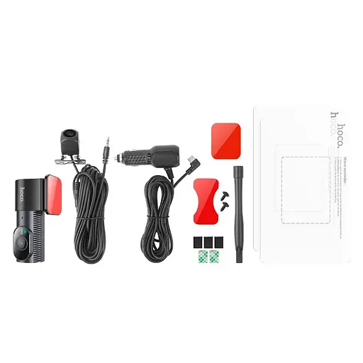 Відеореєстратор HOCO DV8 2K display hidden driving recorder (with rear camera) - фото 6