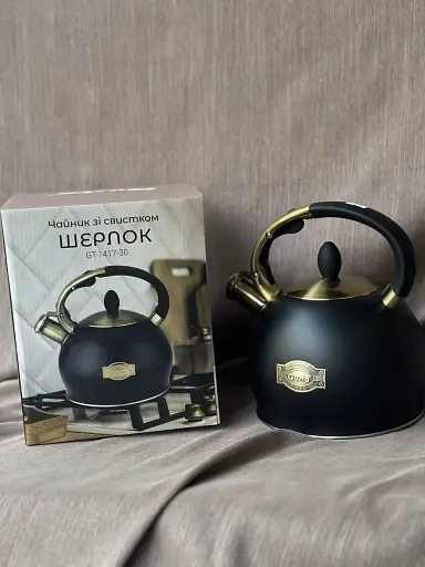 Чайник Gusto GT-1417-30 зі свистком 3 л чорний - фото 5