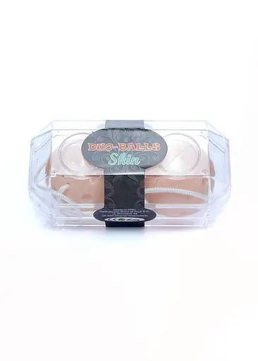 Вагінальні кульки Duo-Balls Skin, 21 см, бежевий - фото 5