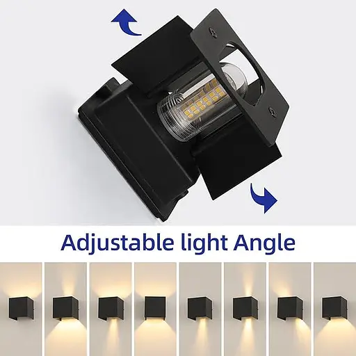 Комплект із 2 настінних світильників для вулиці - фото 2