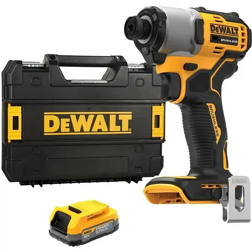 Шуруповерт аккумуляторный ударный DeWalt с АКБ без ЗУ DCF840E1T - фото 1