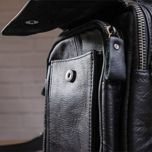 Чоловіча шкіряна сумка Vintage  23х17х6.5 см sum0012338 - фото 6