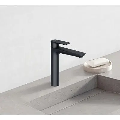 Смеситель для умывальника Kludi Pure&Style DN 15 черный мат 402963975 - фото 2