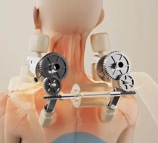 Массажер роликовый для шеи и плеч HJ188 (Серый) - фото 8